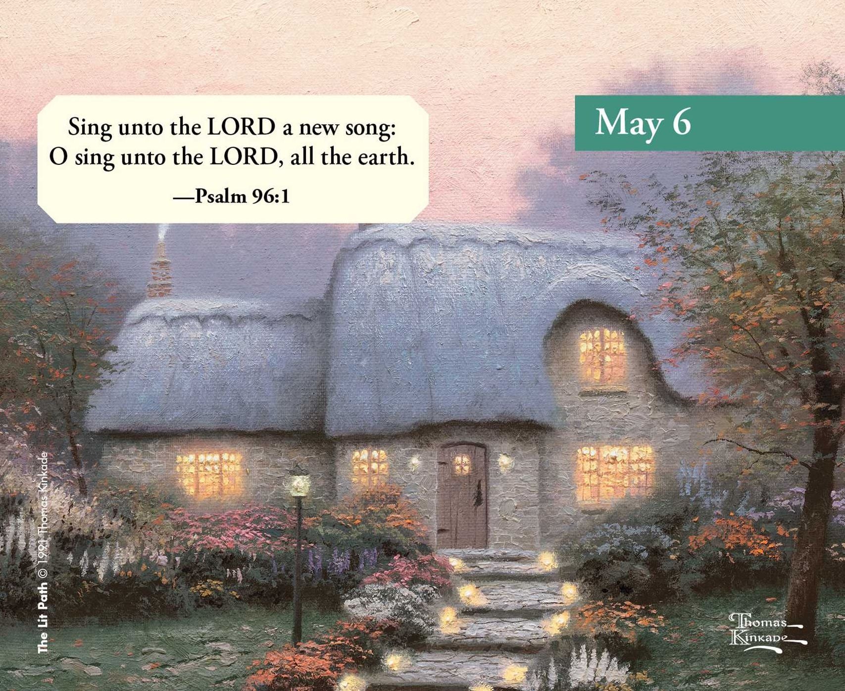 Thomas Kinkade Studios Perpetual Calendar with Scripture