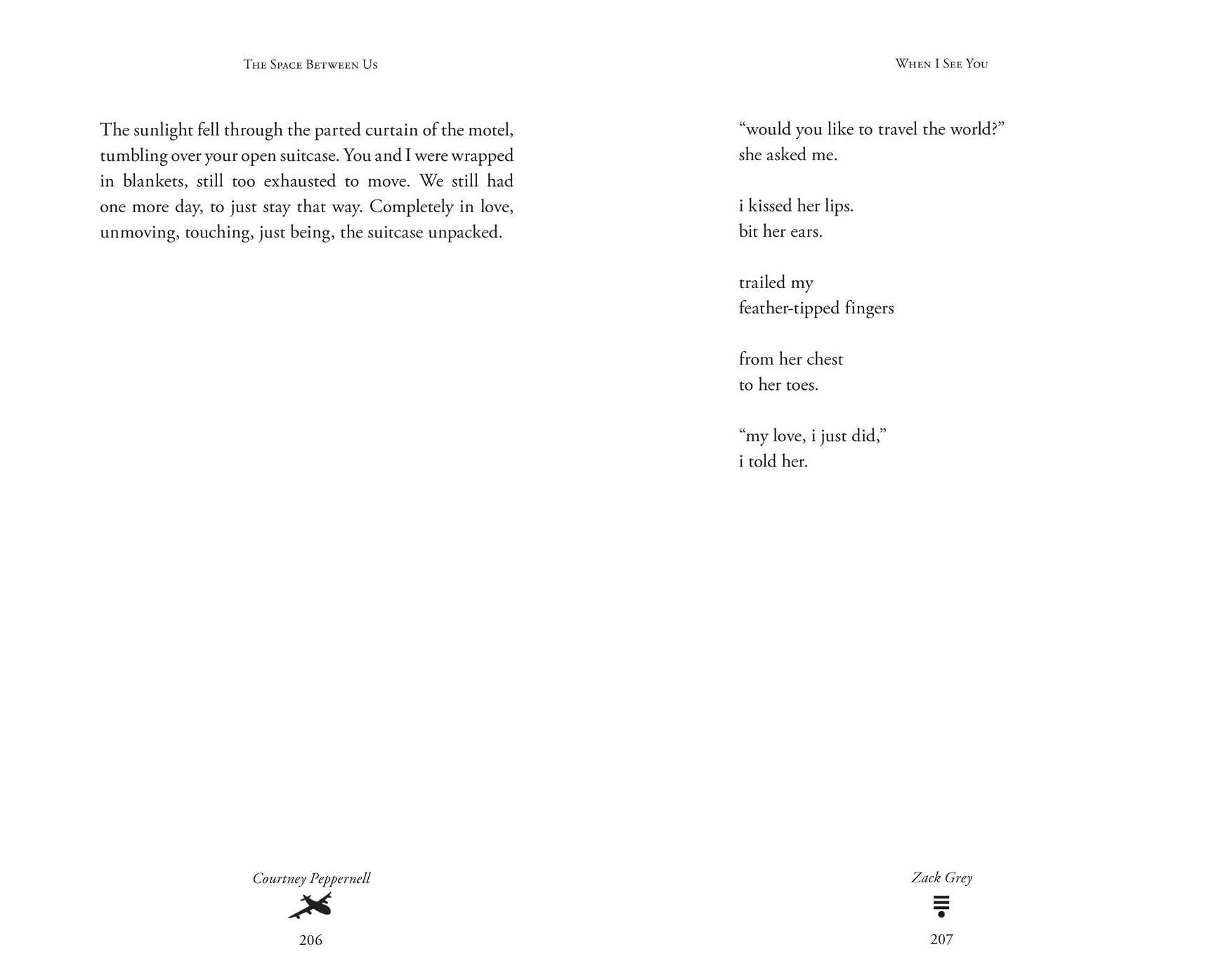 The Space Between Us: Poetry and Prose