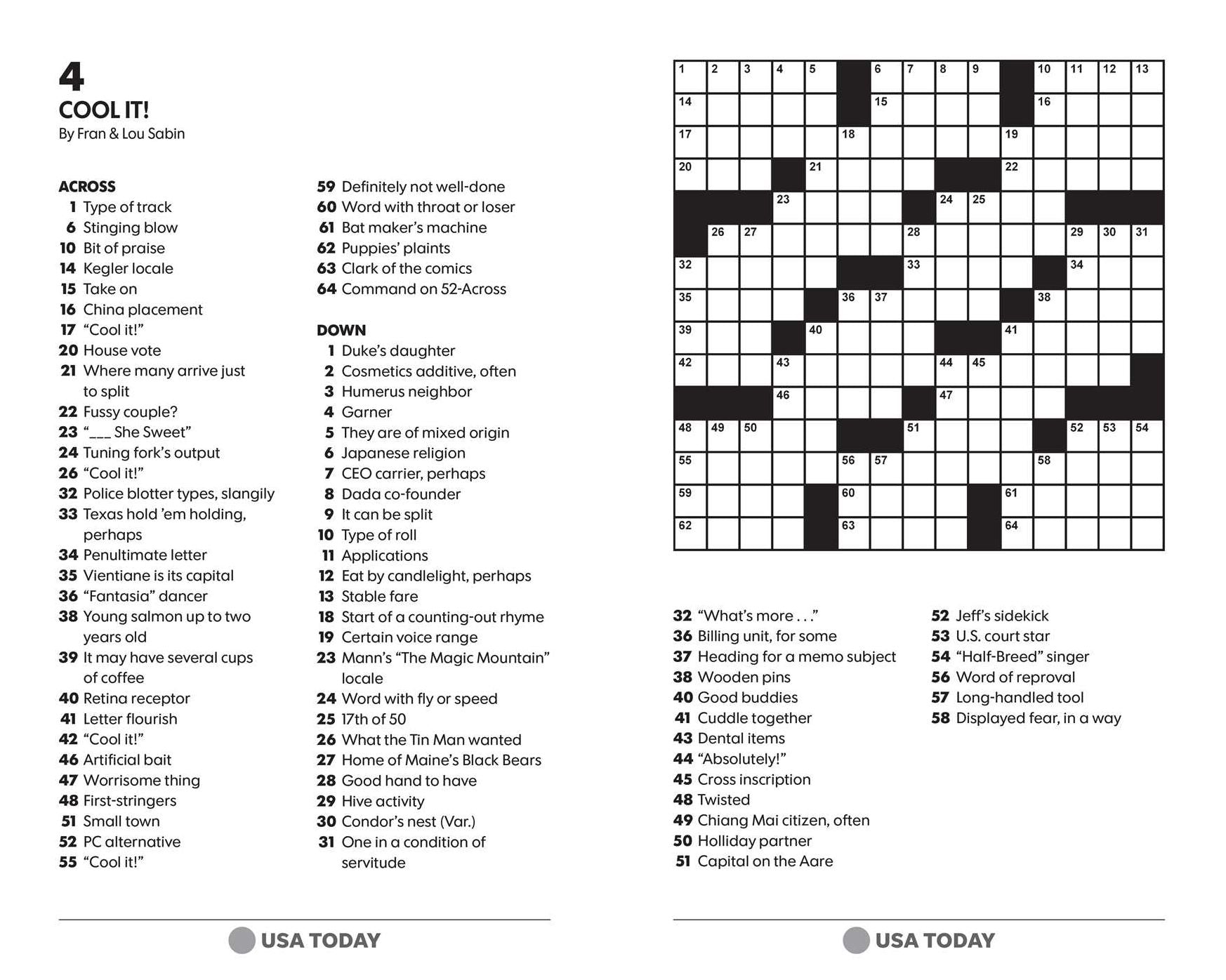 USA TODAY Teatime Crosswords: 200 Puzzles