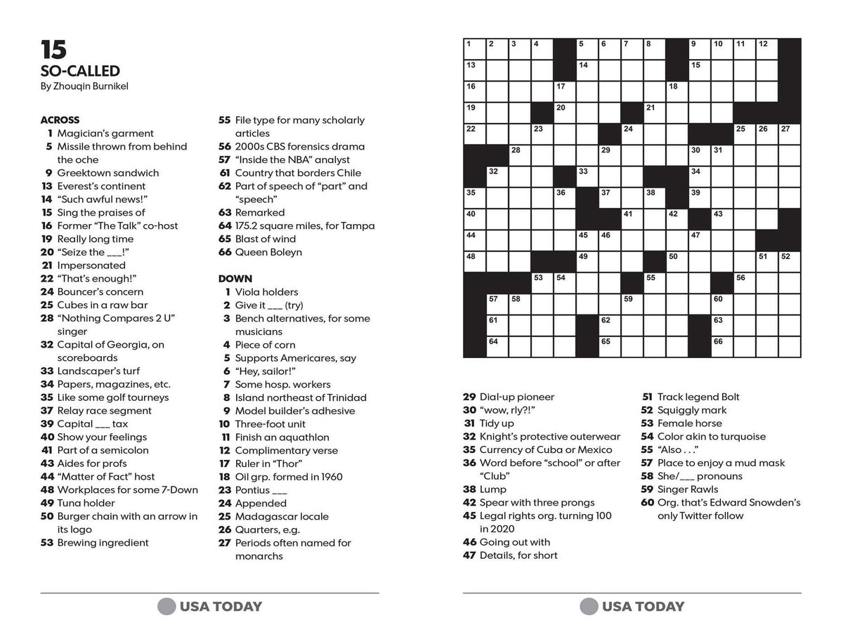 USA TODAY Teatime Crosswords: 200 Puzzles