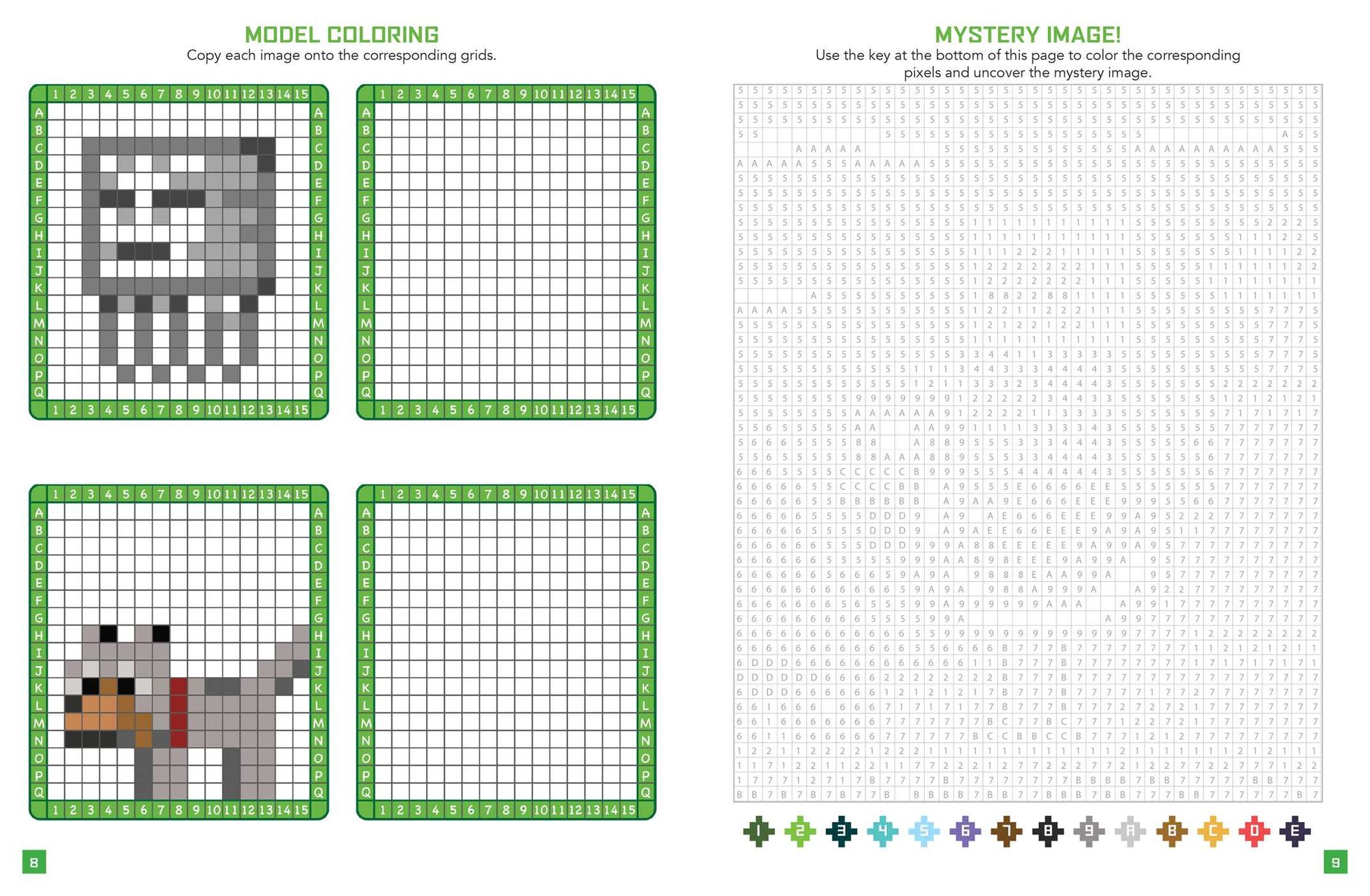The Unofficial Minecraft Pixel Coloring Book: Volume 1