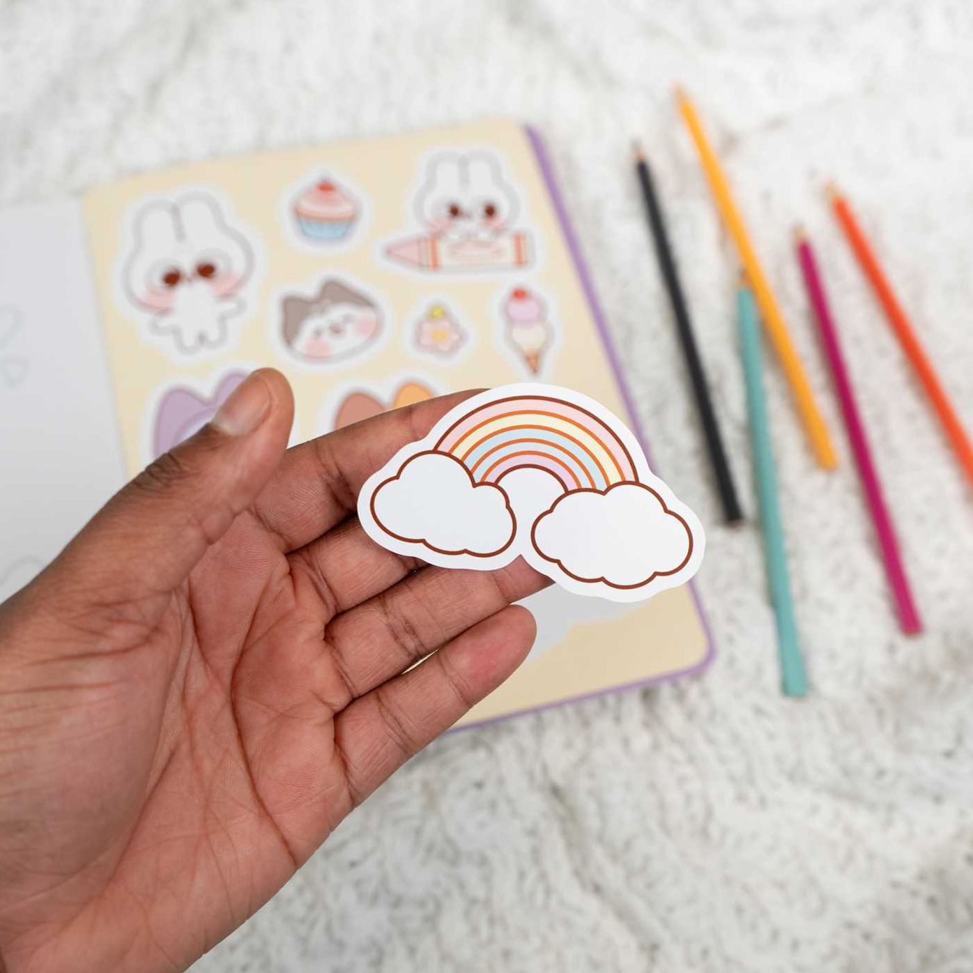 The Official Pocket Peaches Coloring Book: Cozy Coloring and Cute Stickers