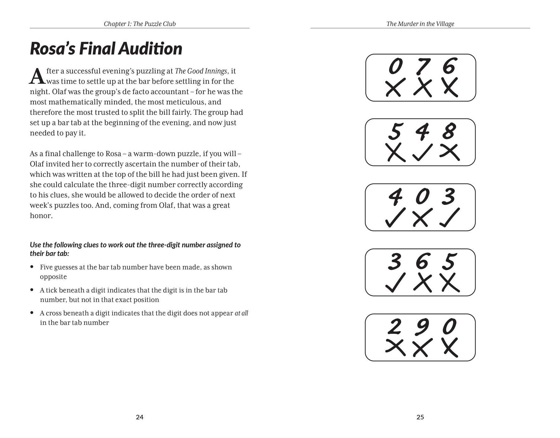 The Murder Mystery Club Puzzle Book: Murder in the Village