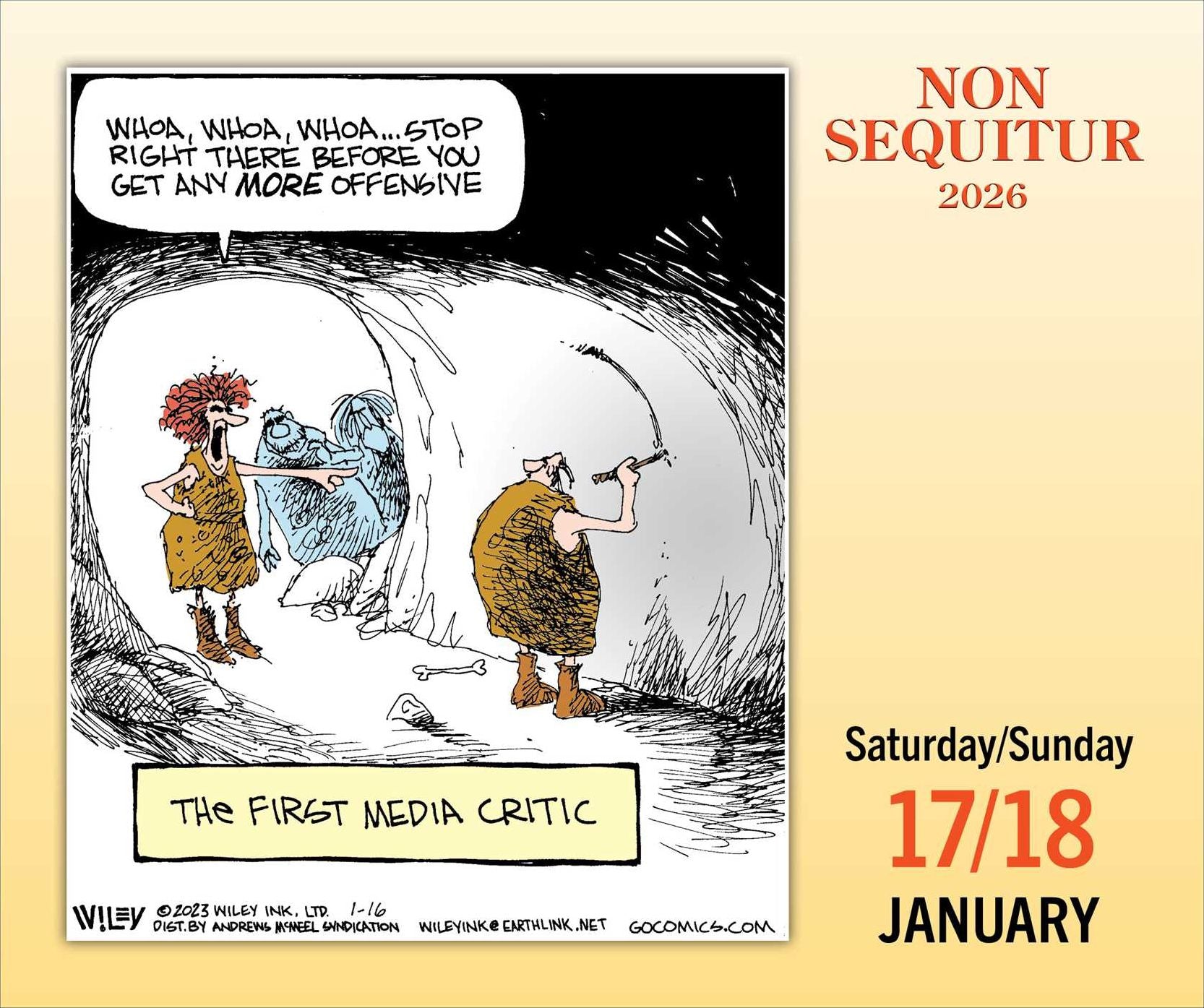 2026 Non Sequitur Day-to-Day Calendar