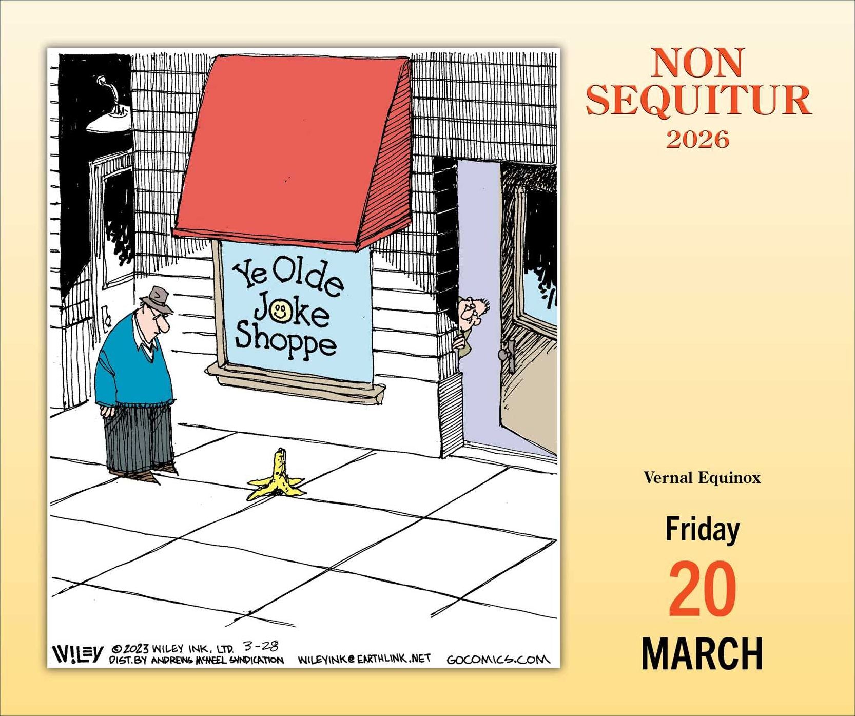 2026 Non Sequitur Day-to-Day Calendar