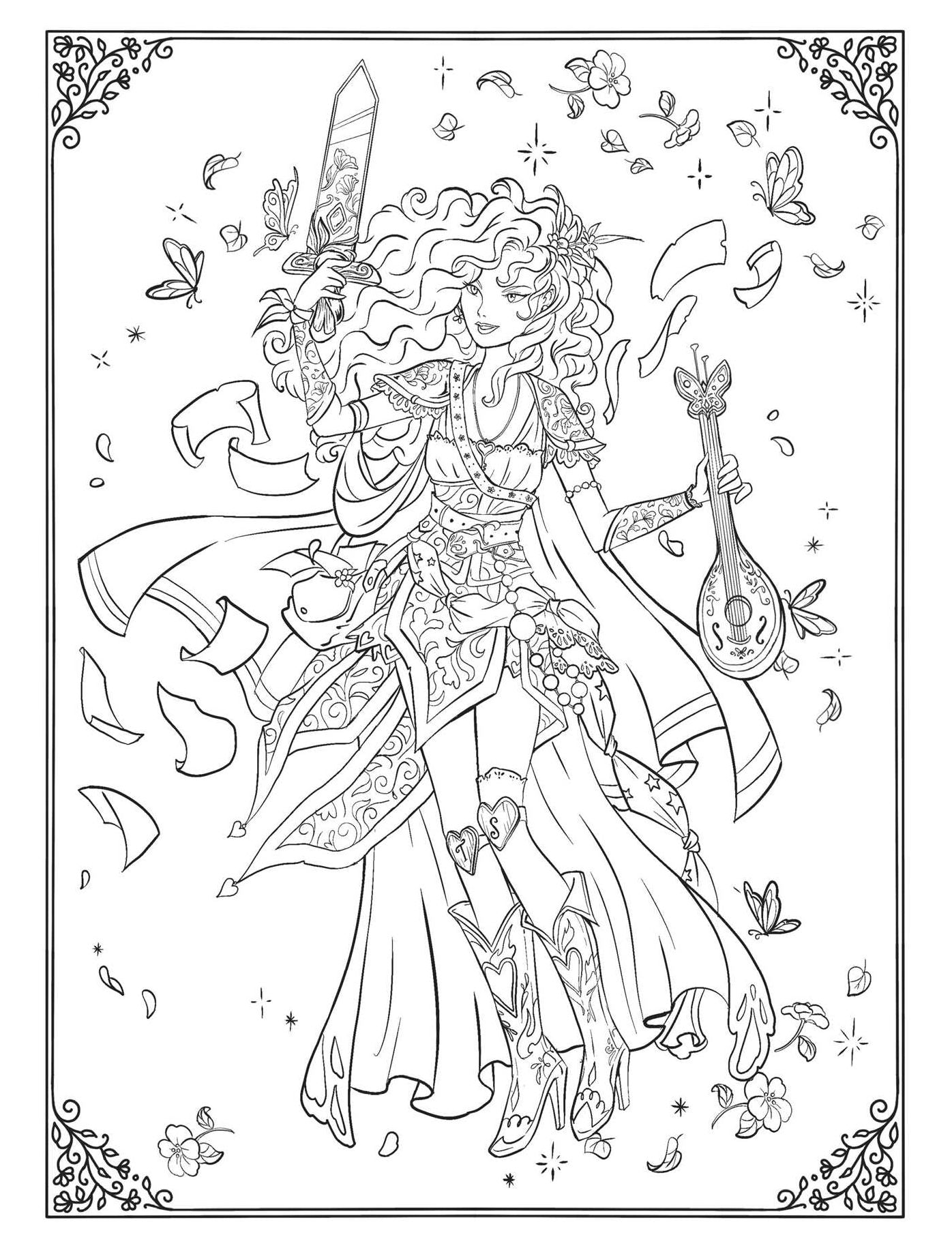 The Knights of Tayrealm Coloring Book