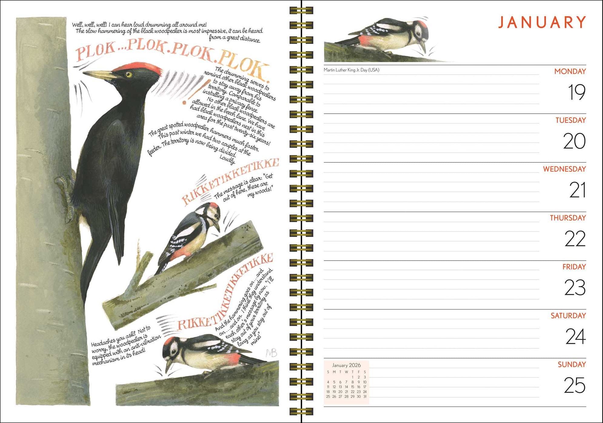 Marjolein Bastin Nature's Inspiration 12-Month 2026 Engagement Calendar