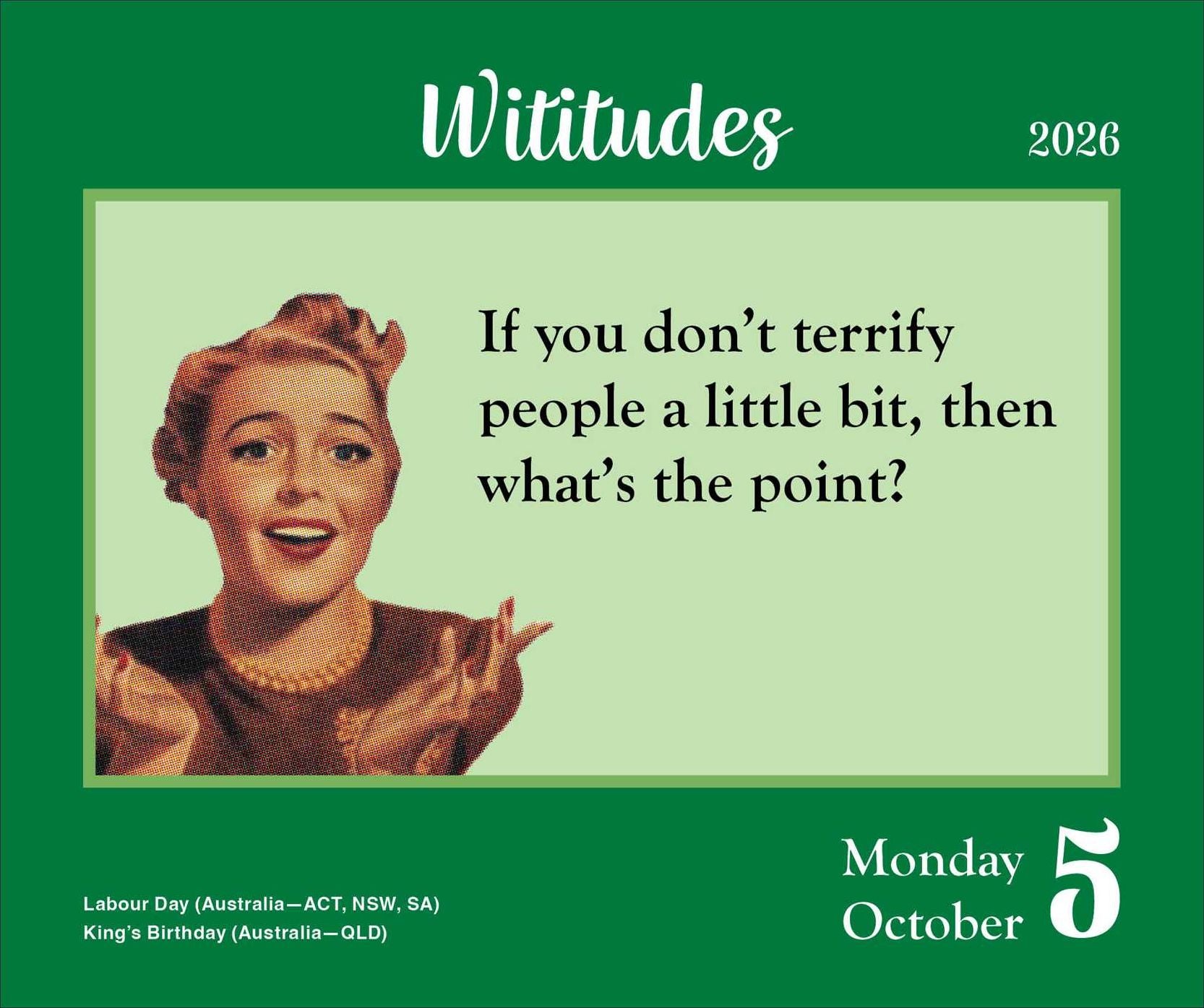 Wititudes 2026 Day-to-Day Calendar: Some Things Are Best Said with an Eye Roll