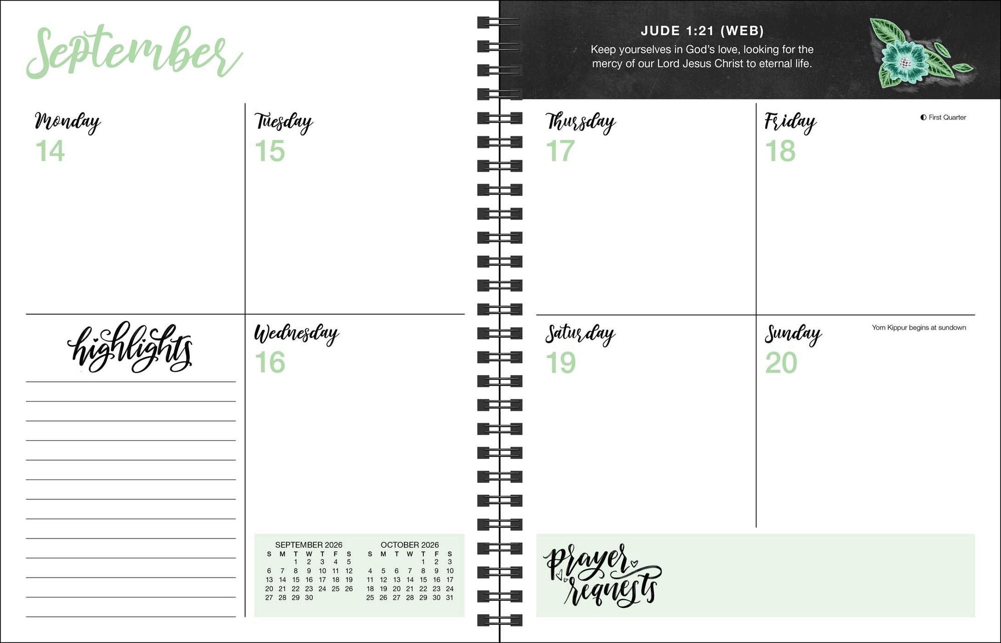 Prayer Journal for Women 12-Month 2026 Monthly/Weekly Planner Calendar