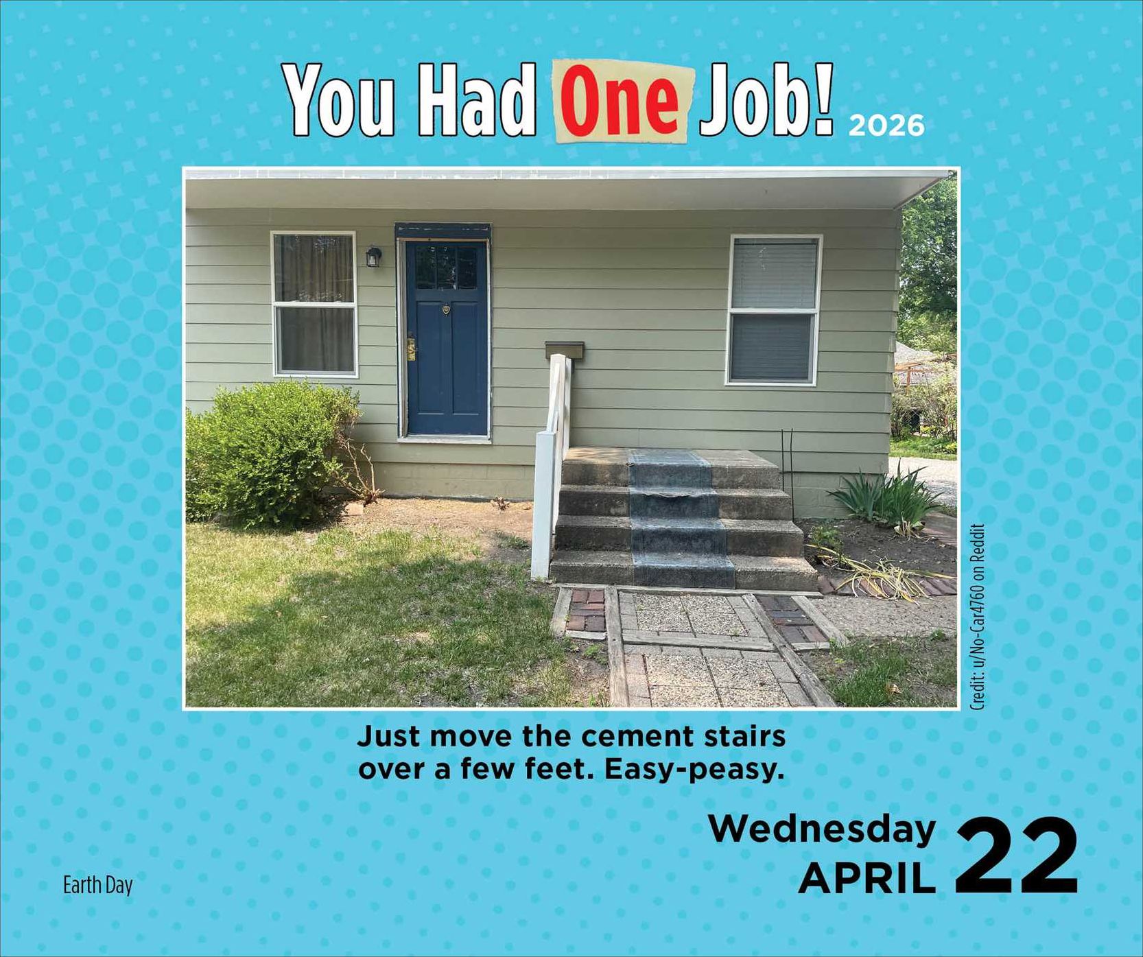 2026 You Had One Job Day-to-Day Calendar