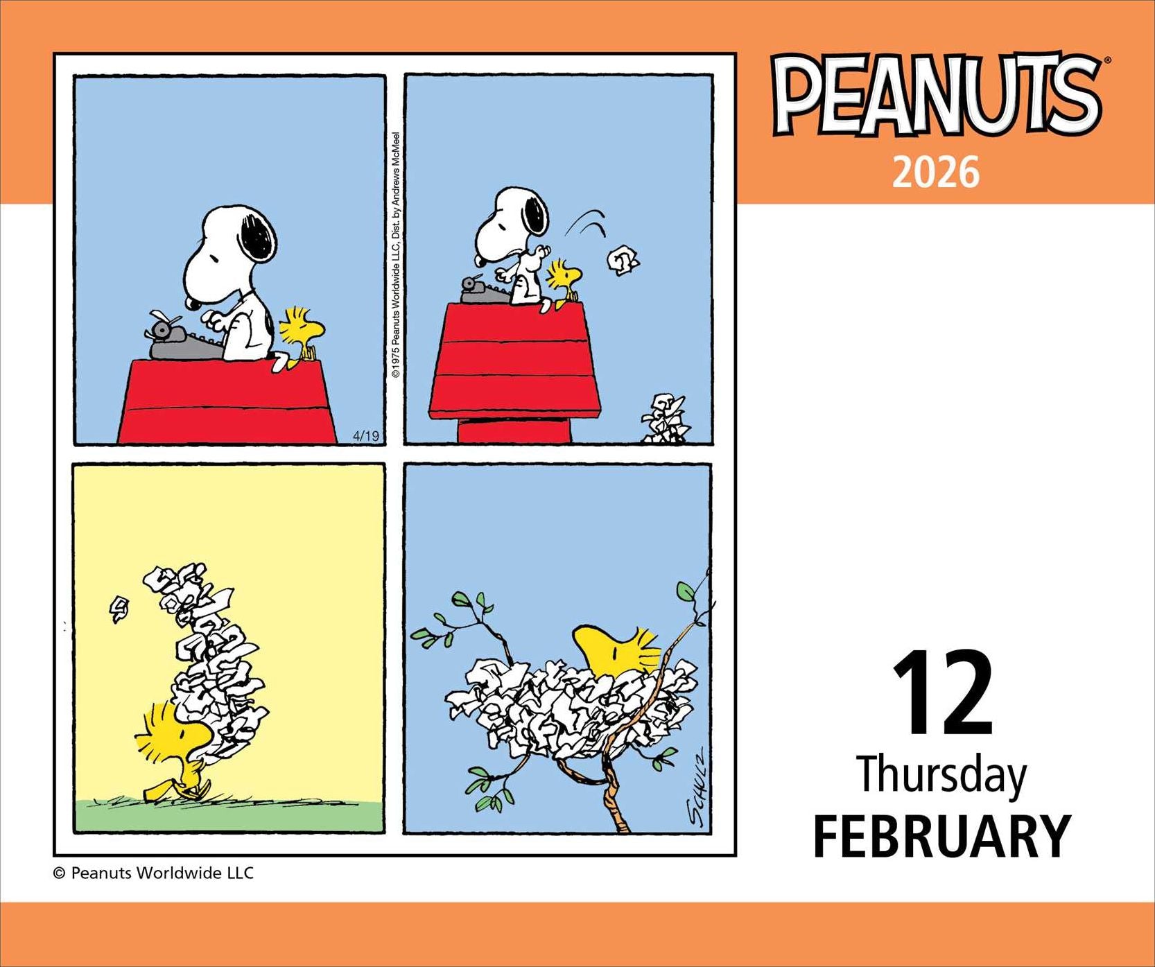2026 Peanuts Day-to-Day Calendar