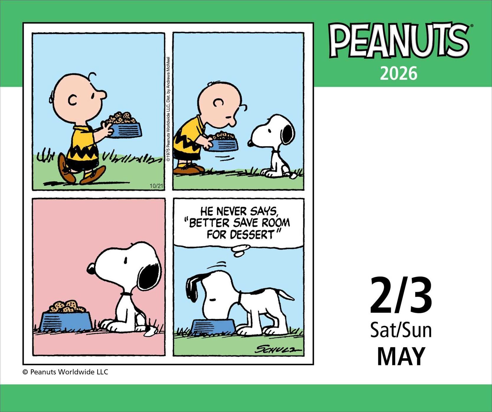 2026 Peanuts Day-to-Day Calendar