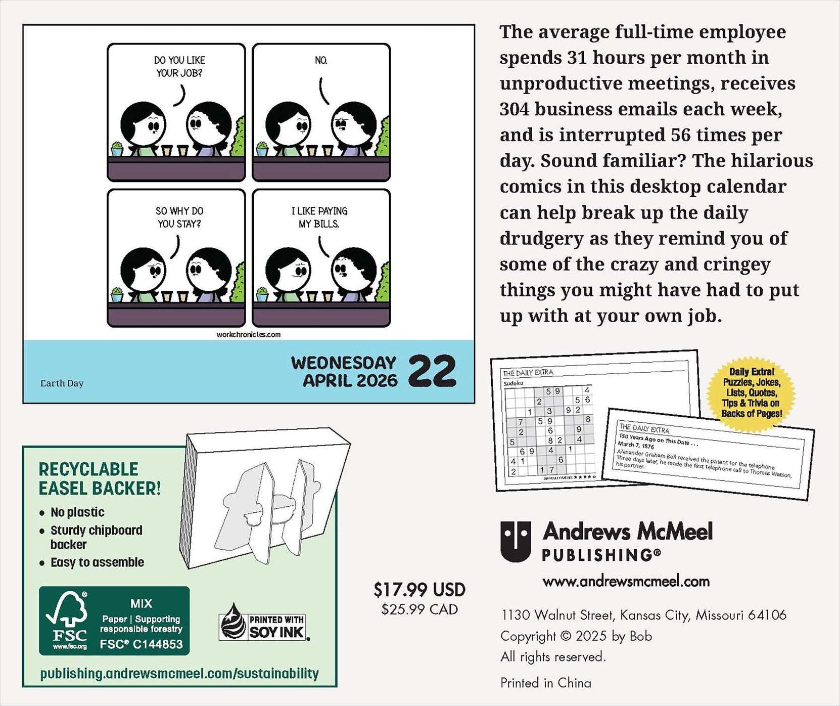 2026 Work Chronicles Day-to-Day Calendar