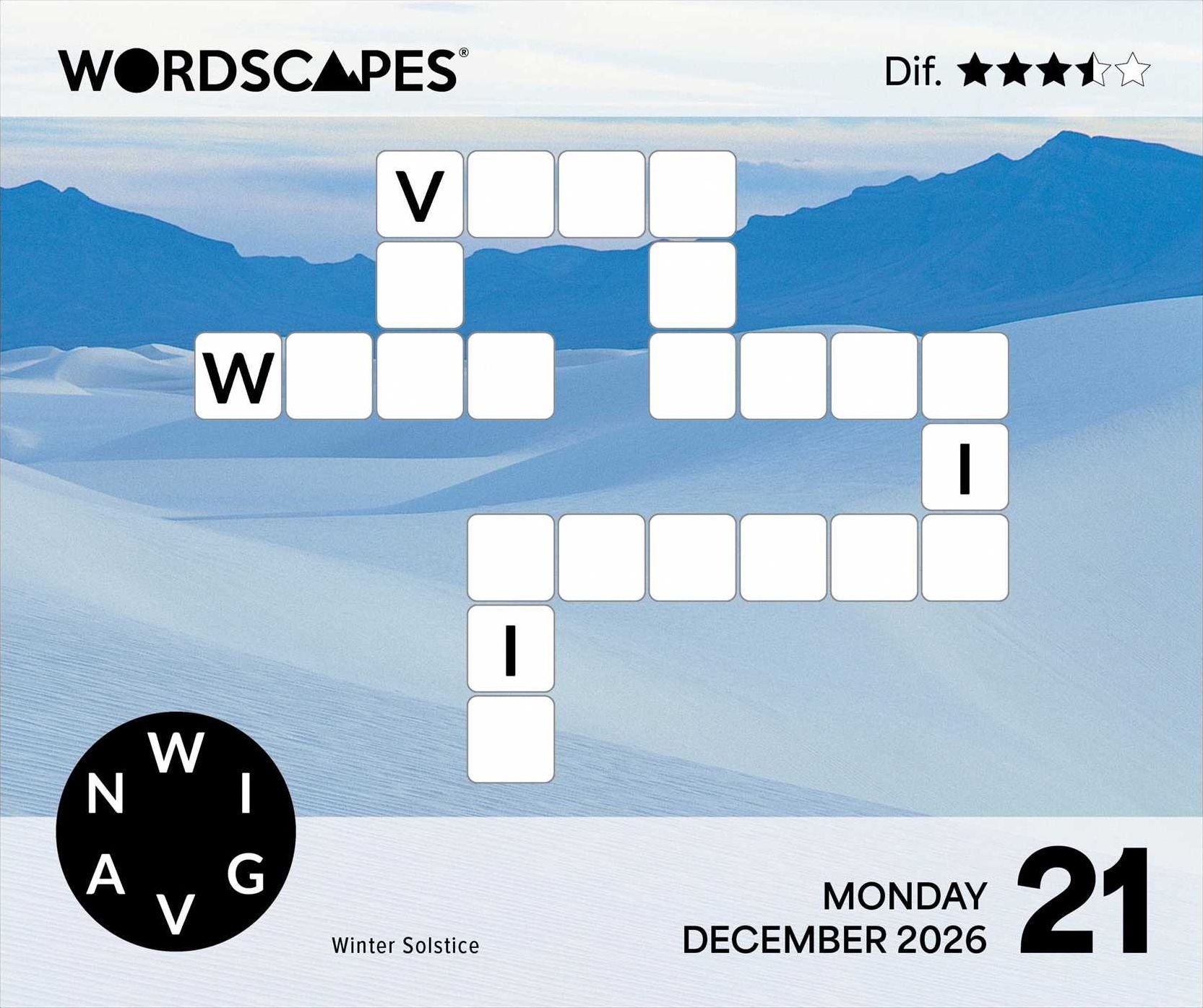 2026 Wordscapes? Puzzle Fun Day-to-Day Calendar