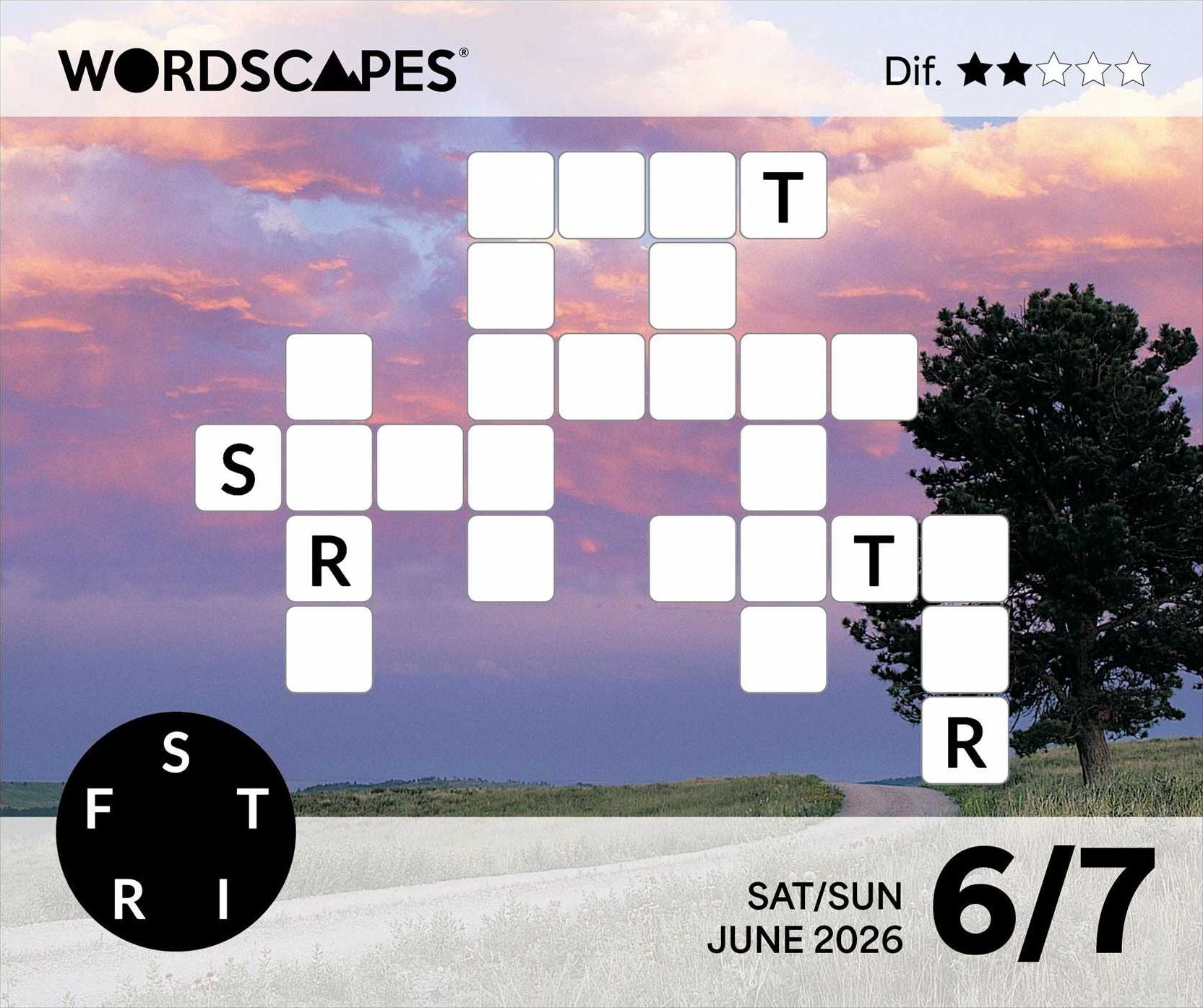 2026 Wordscapes? Puzzle Fun Day-to-Day Calendar