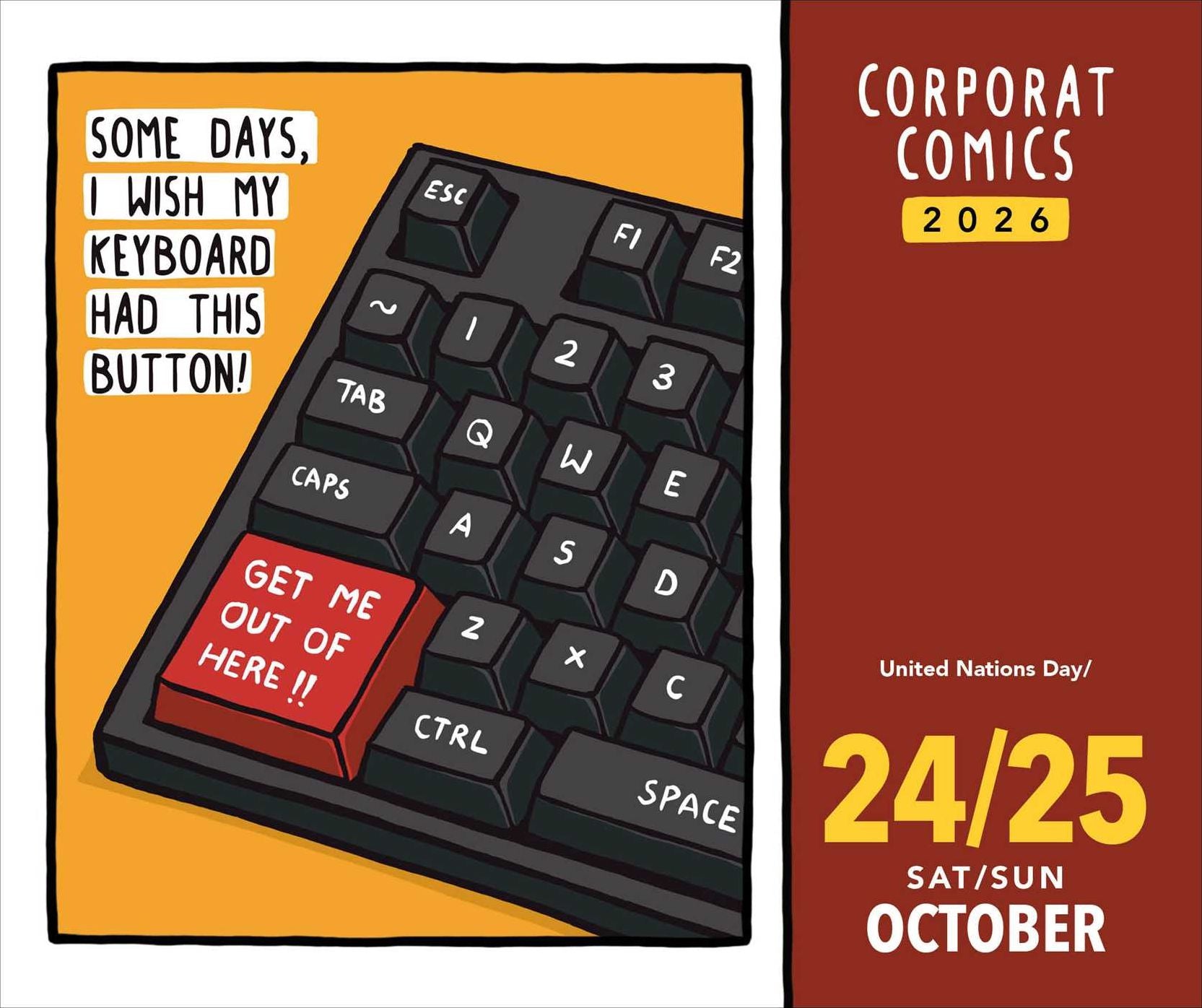 2026 Corporat Comics Day-to-Day Calendar