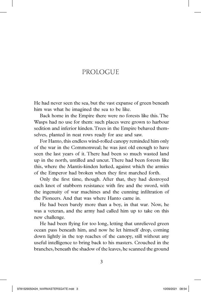 War Master's Gate (Shadows of the Apt Series #9)