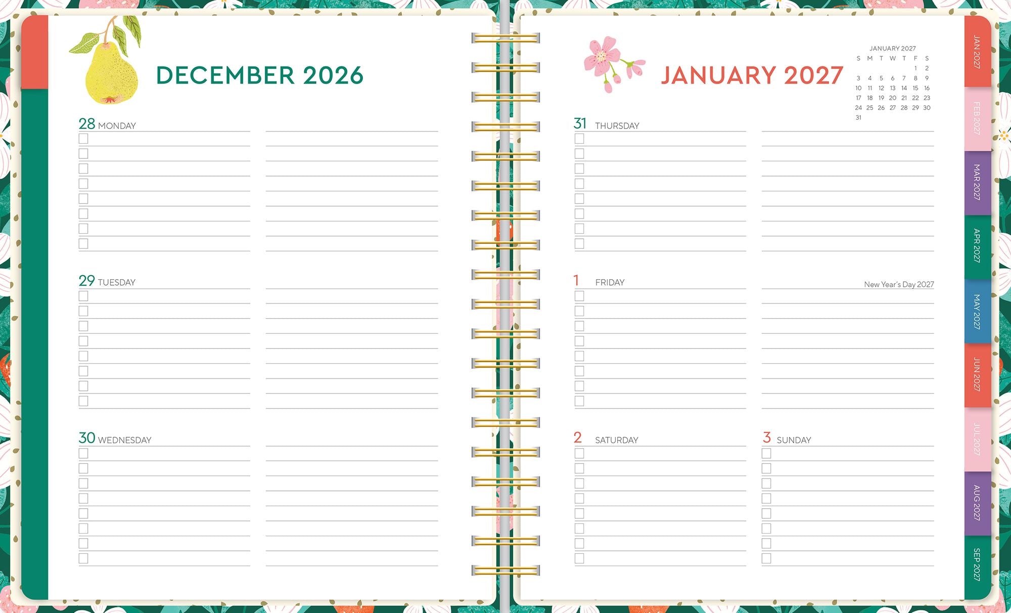 2026-2027 Fruits Deluxe Hardcover Planner