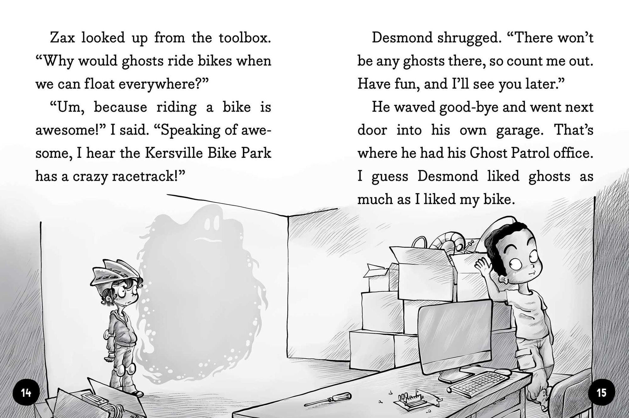 Ghosts Don't Ride Bikes, Do They? (Desmond Cole Ghost Patrol Series #2)