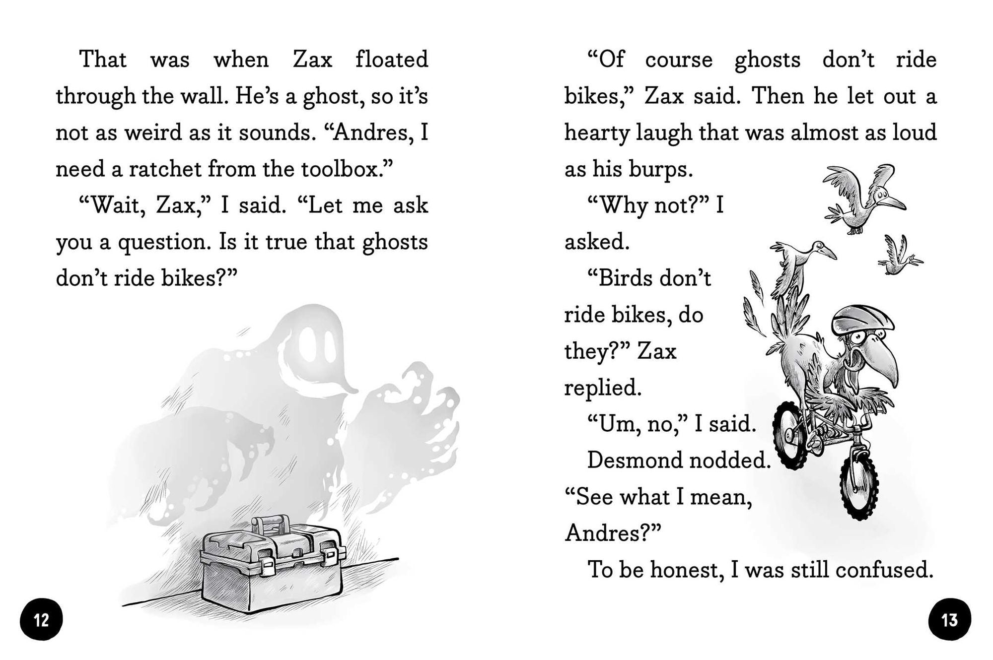 Ghosts Don't Ride Bikes, Do They? (Desmond Cole Ghost Patrol Series #2)