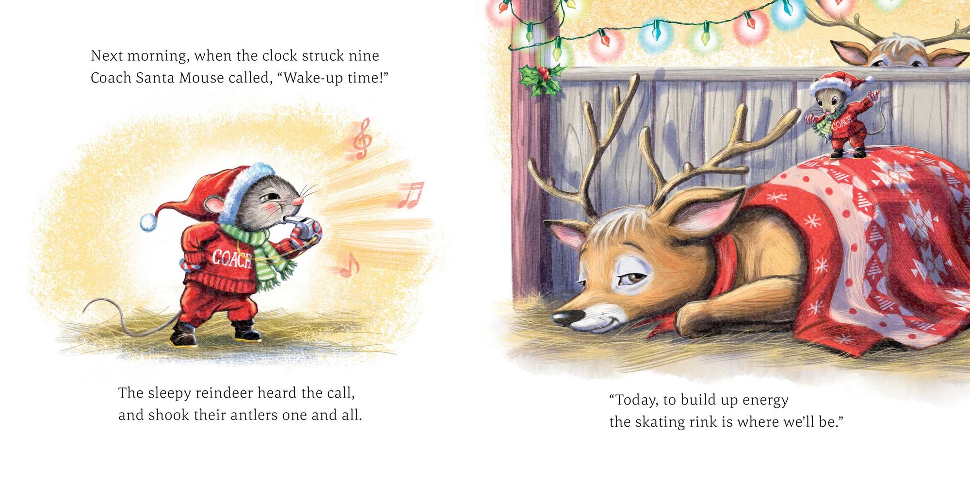 Santa Mouse Plays Reindeer Games