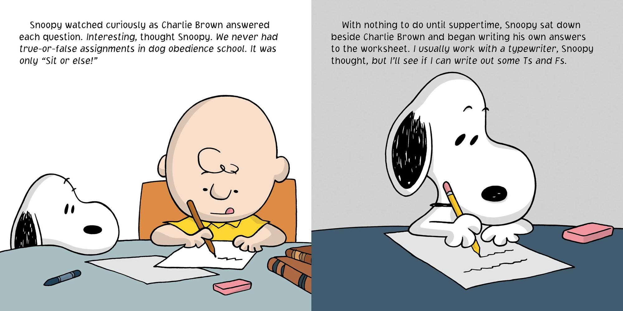Snoopy Goes to School