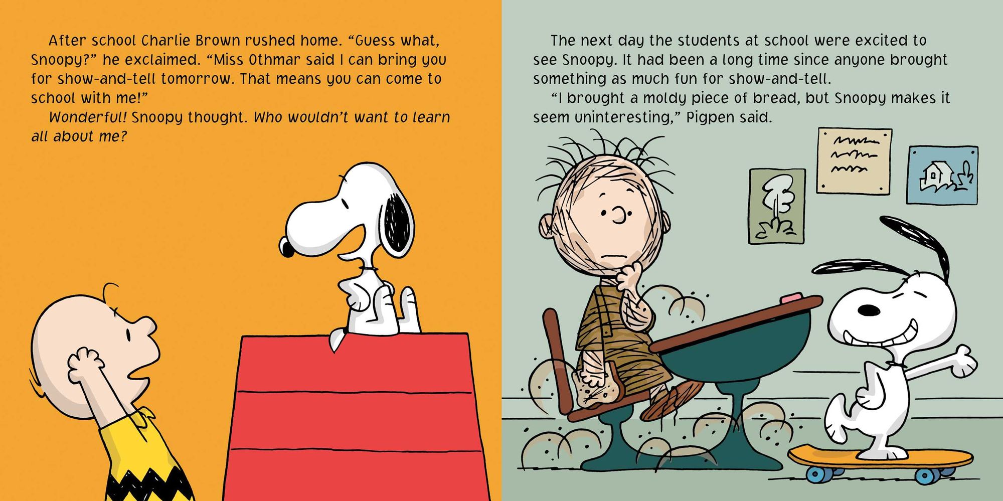 Snoopy Goes to School