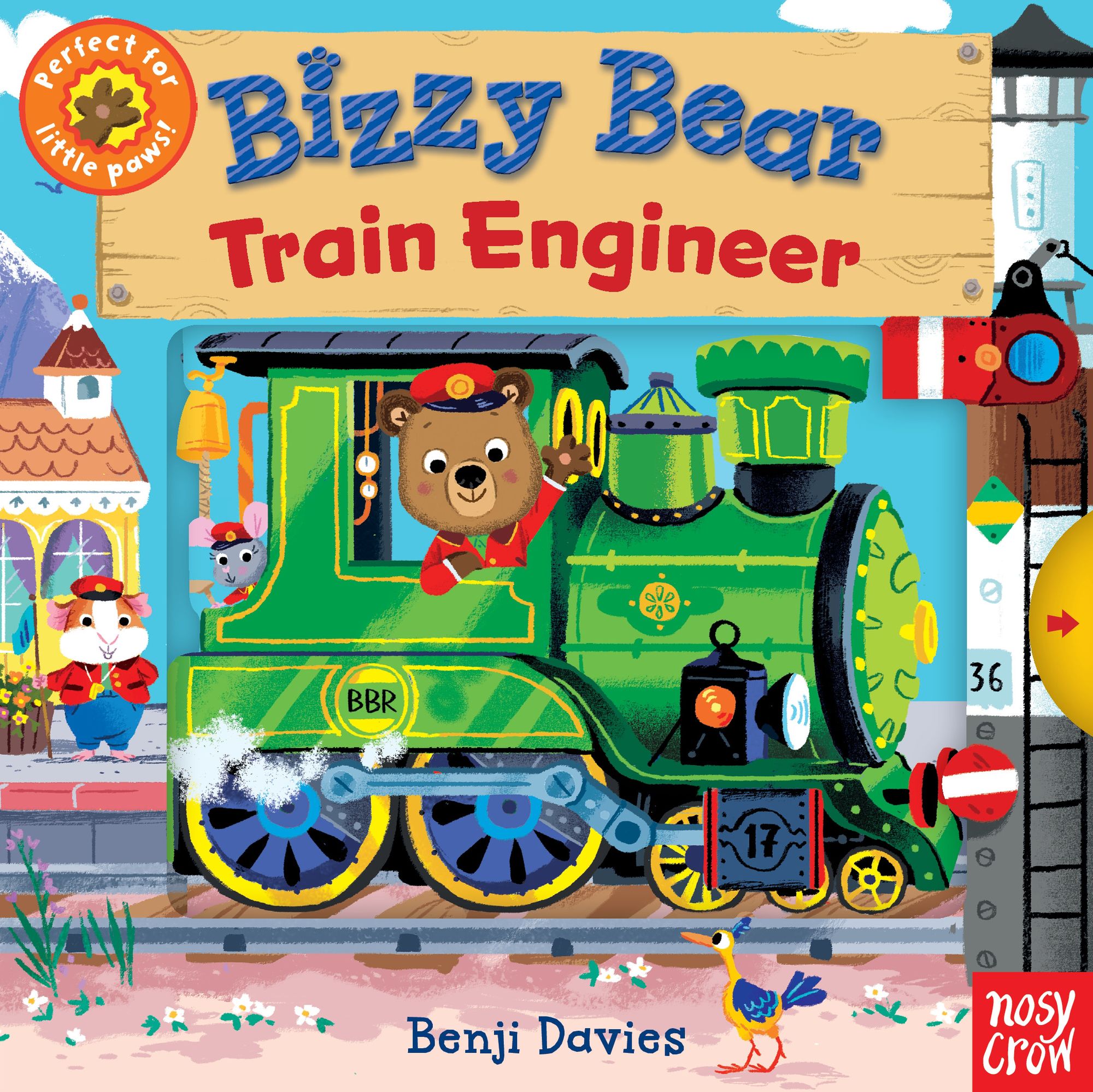 Bizzy Bear: Train Engineer: (Interactive Board Book for Toddlers - With Sturdy Tabs and Slides to Push and Pull)