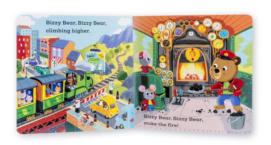 Bizzy Bear: Train Engineer: (Interactive Board Book for Toddlers - With Sturdy Tabs and Slides to Push and Pull)