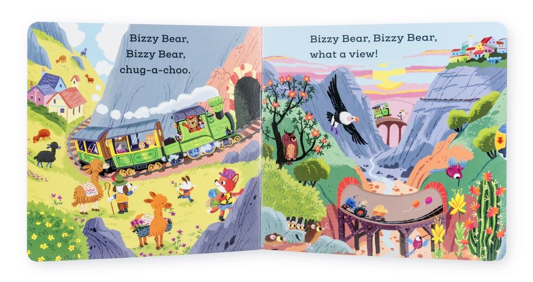 Bizzy Bear: Train Engineer: (Interactive Board Book for Toddlers - With Sturdy Tabs and Slides to Push and Pull)
