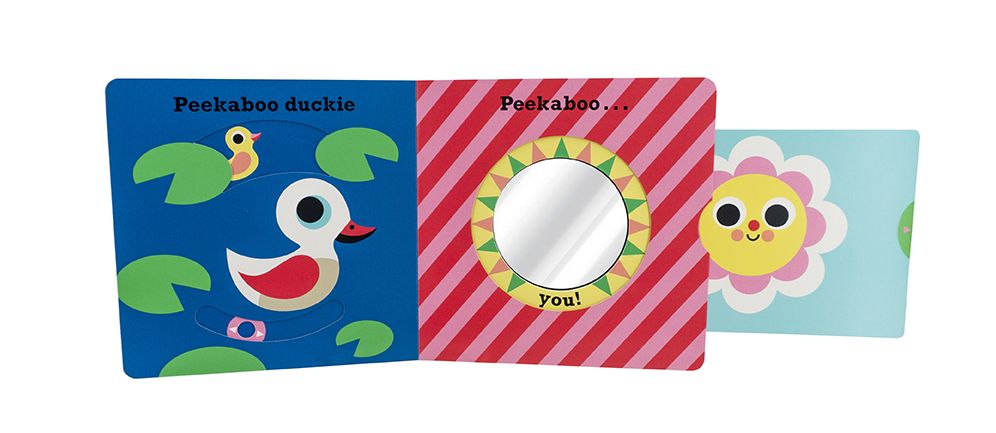 Peekaboo: Apple: (An Interactive Board Book for Babies & Toddlers with Mirror & Sliders to Push, Pull, or Turn. Cute Artwork Includes a Baby, Butterfly, Dog, Duck, & More.)
