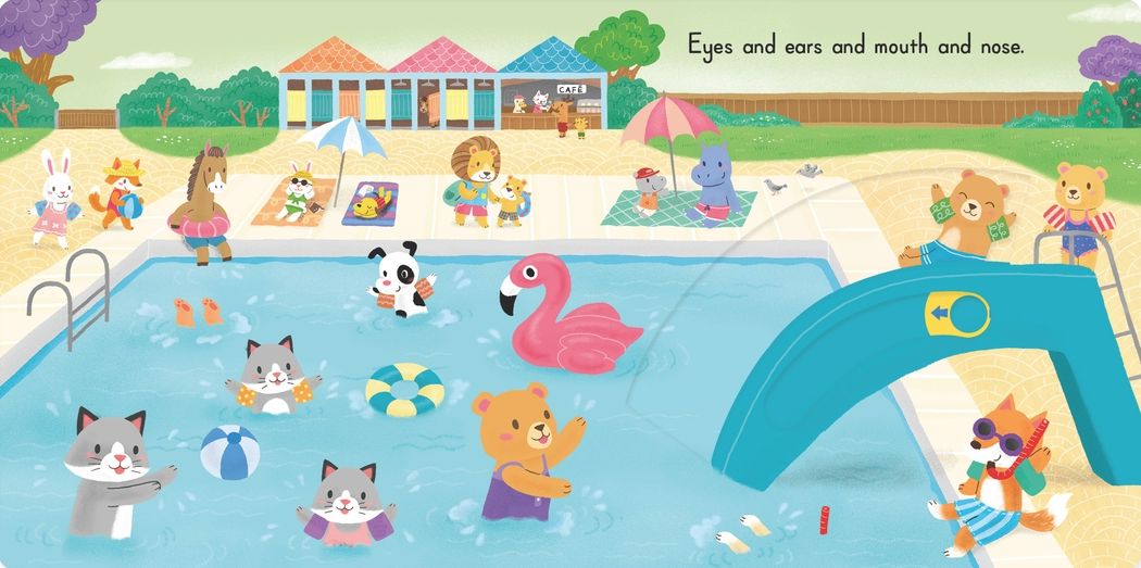 Head, Shoulders, Knees, and Toes: (A Classic Nursery Rhyme Board Book with Interactive Sliders and QR Code for Instrumental and Vocal Versions - For Babies and Toddlers)