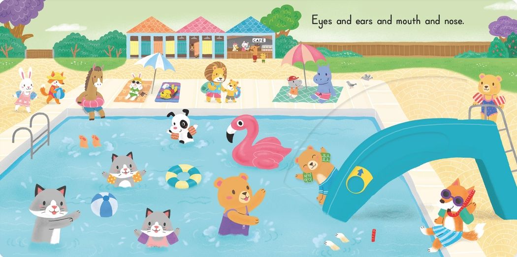 Head, Shoulders, Knees, and Toes: (A Classic Nursery Rhyme Board Book with Interactive Sliders and QR Code for Instrumental and Vocal Versions - For Babies and Toddlers)