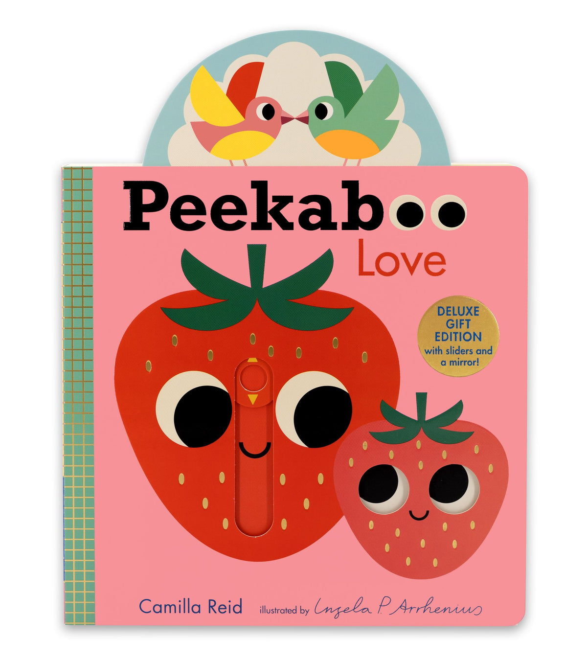 Peekaboo: Love: (An Interactive Board Book for Babies & Toddlers with Mirror & Sliders to Push, Pull, or Turn. Cute Artwork Includes a Strawberry, Rainbow, Ladybug, & More.)
