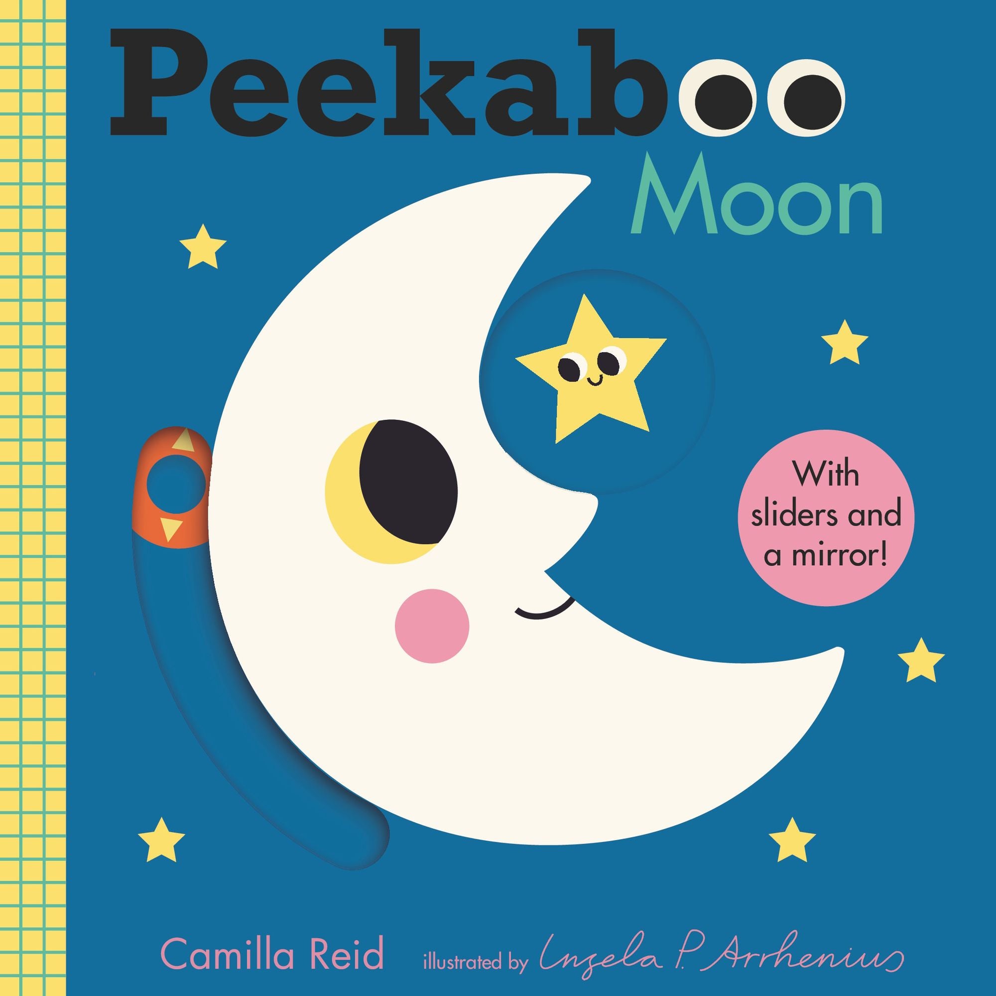 Peekaboo: Moon: (An Interactive Board Book for Babies & Toddlers with Mirror & Sliders to Push, Pull, or Turn. Cute Artwork Includes a Clock, Light, Teddy Bear, & More.)