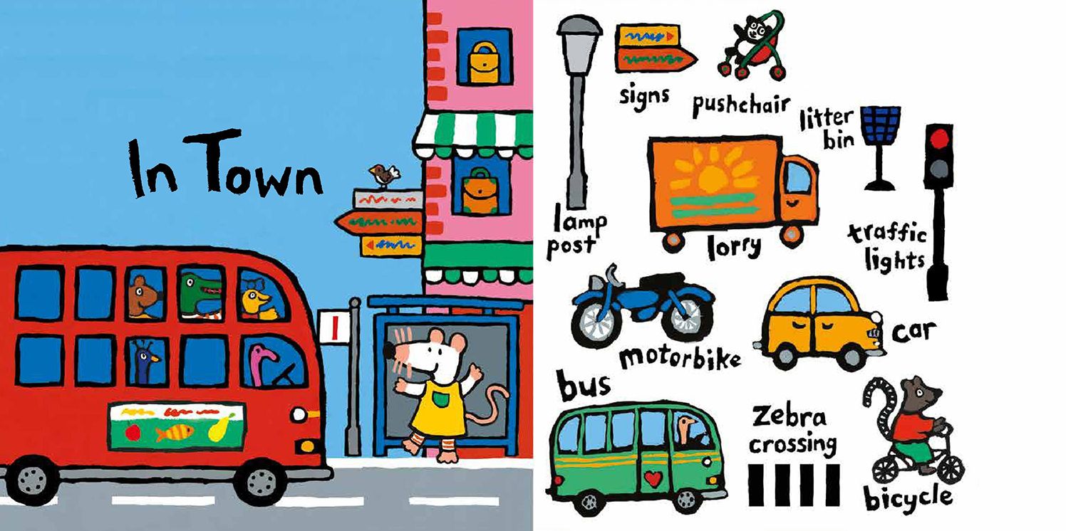 Maisy's Town: A First Words Book: (A Maisy the Mouse Tabbed Board Book - For Toddlers and Kids Ages 1-3)