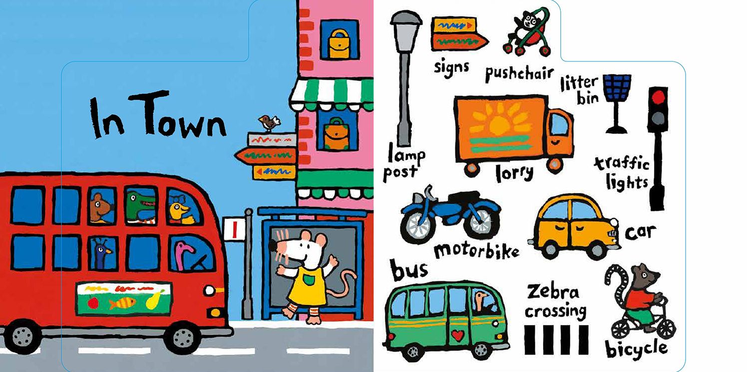 Maisy's Town: A First Words Book: (A Maisy the Mouse Tabbed Board Book - For Toddlers and Kids Ages 1-3)