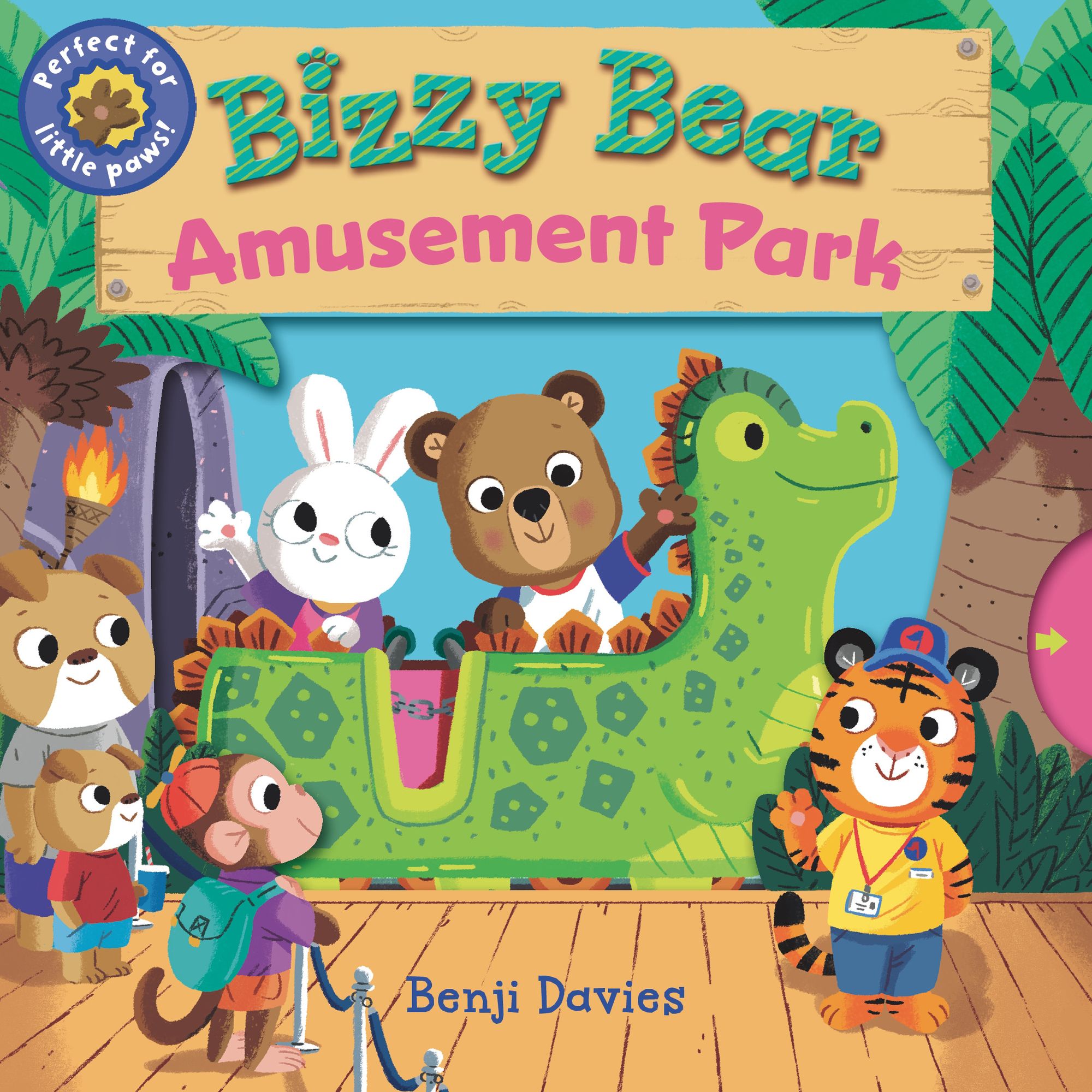 Bizzy Bear: Amusement Park: (Interactive Board Book About Roller Coasters and Rides for Toddlers - With Sturdy Tabs and Slides to Push and Pull)