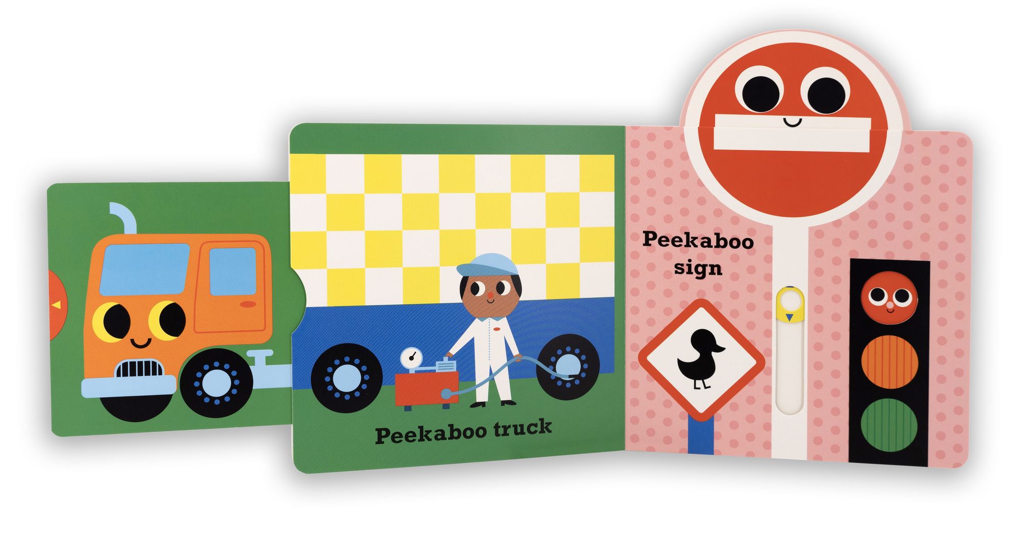 Peekaboo: Car: (An Interactive Board Book for Babies & Toddlers with Mirror & Sliders to Push, Pull, or Turn. Cute Artwork Includes a Truck, Bus, Tools, & More.)