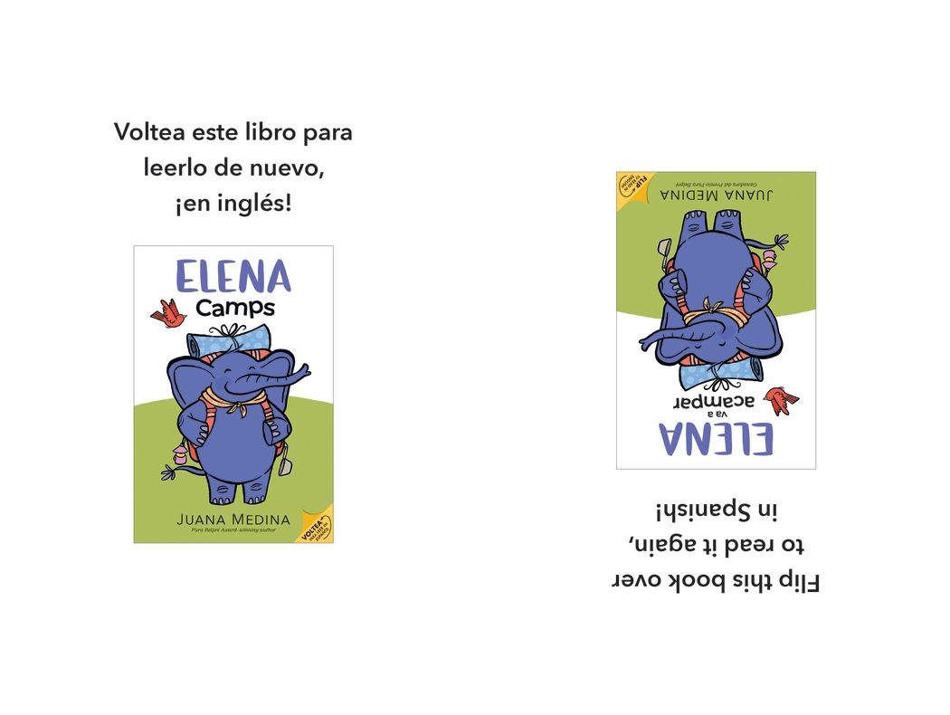 Elena Camps/Elena va a acampar: A Dual Edition Flip Book