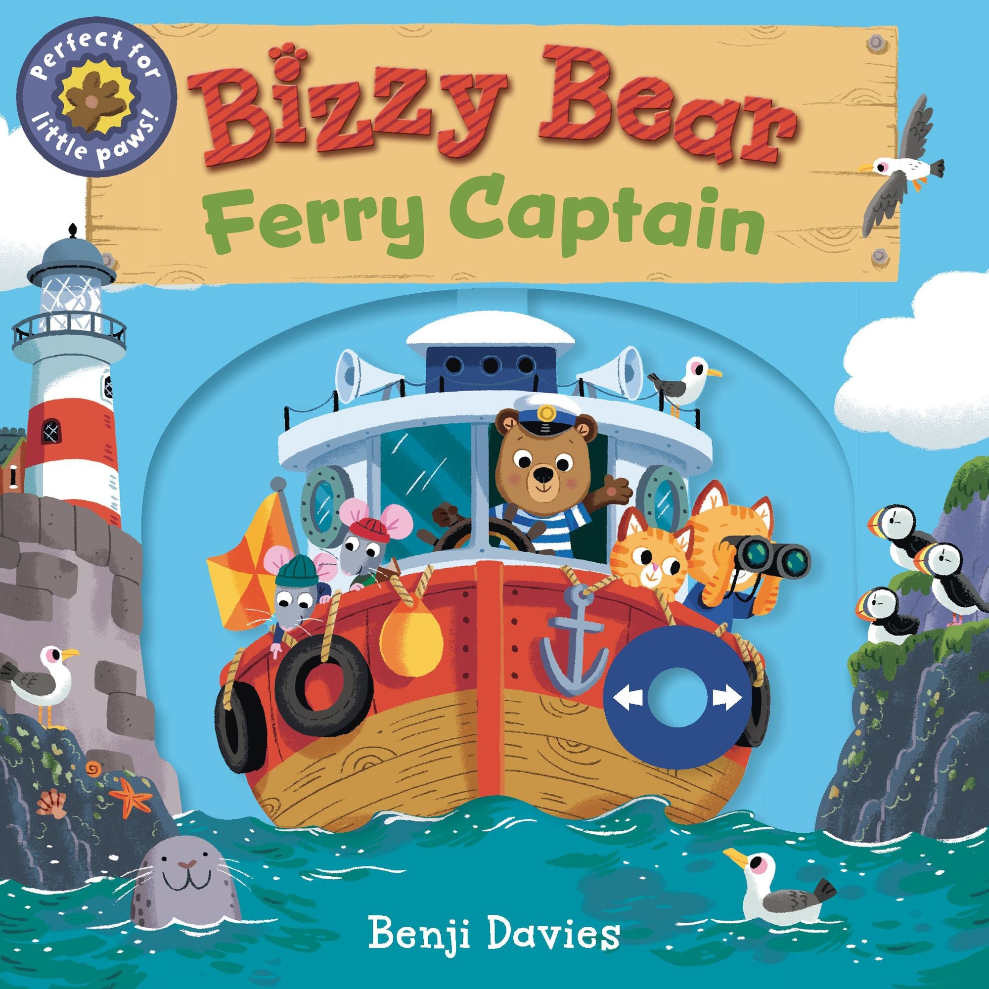Bizzy Bear: Ferry Captain: (Interactive Board Book About Boats on the Ocean for Toddlers - With Sturdy Tabs and Slides to Push and Pull)
