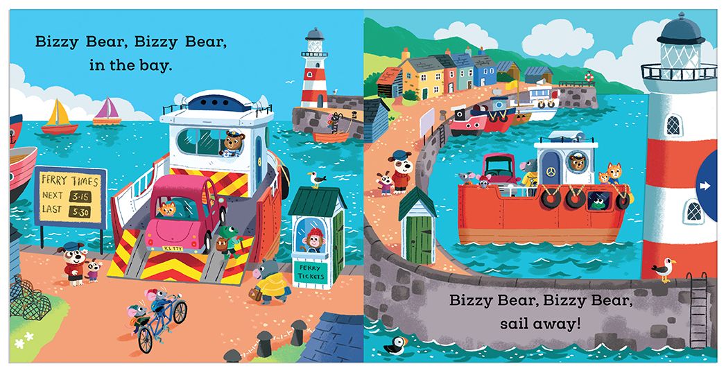 Bizzy Bear: Ferry Captain: (Interactive Board Book About Boats on the Ocean for Toddlers - With Sturdy Tabs and Slides to Push and Pull)