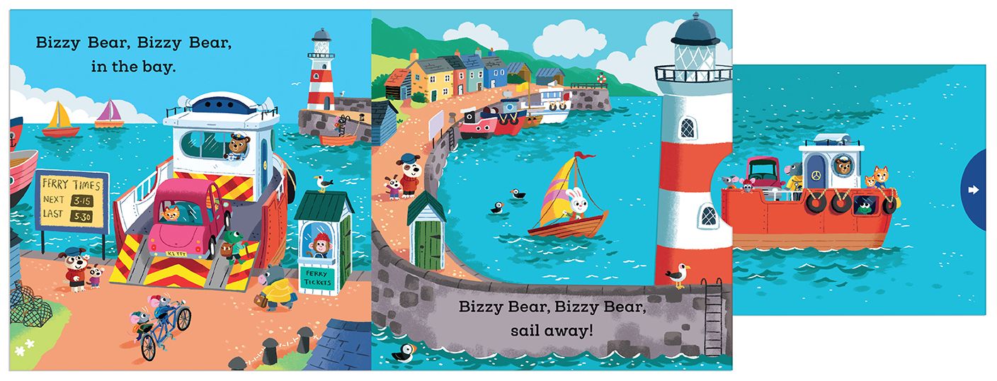 Bizzy Bear: Ferry Captain: (Interactive Board Book About Boats on the Ocean for Toddlers - With Sturdy Tabs and Slides to Push and Pull)