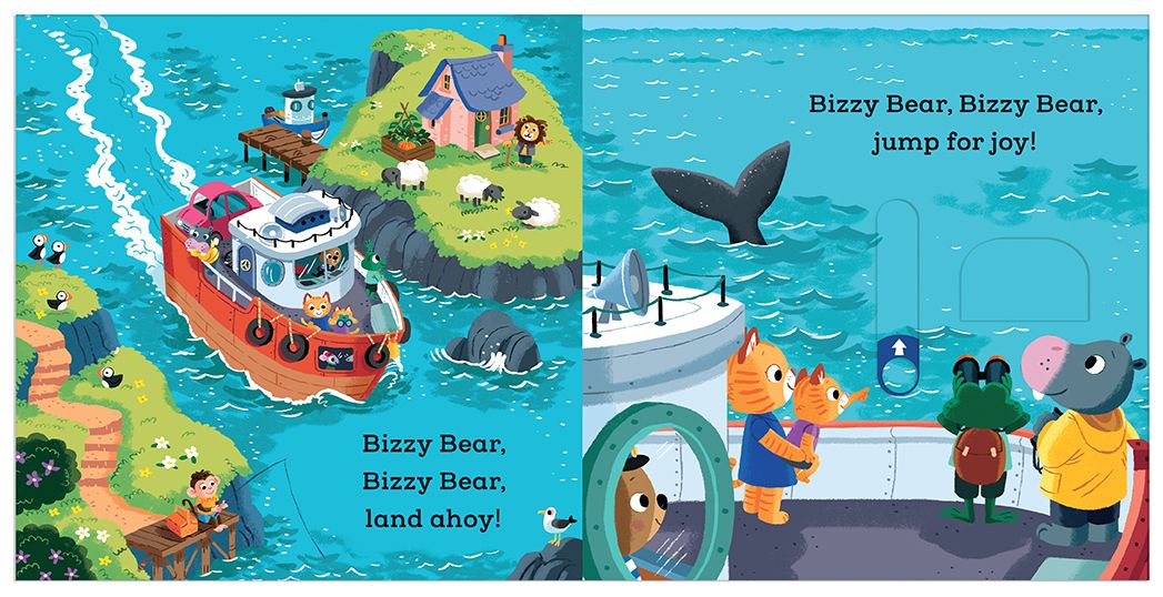 Bizzy Bear: Ferry Captain: (Interactive Board Book About Boats on the Ocean for Toddlers - With Sturdy Tabs and Slides to Push and Pull)