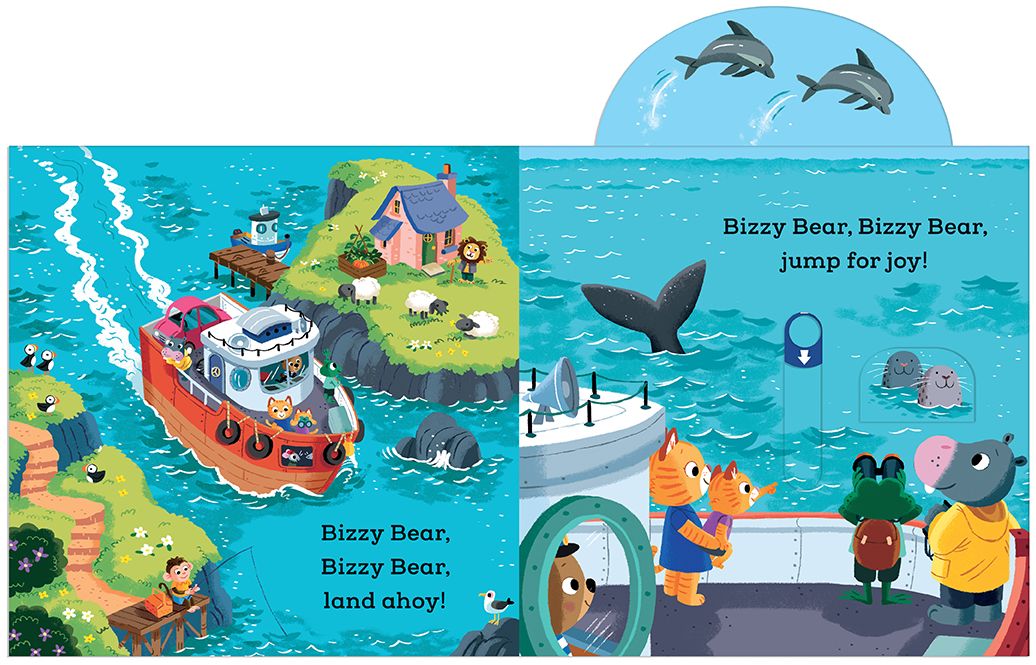 Bizzy Bear: Ferry Captain: (Interactive Board Book About Boats on the Ocean for Toddlers - With Sturdy Tabs and Slides to Push and Pull)
