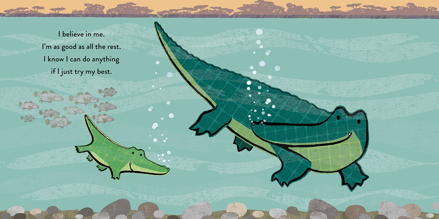 I Believe in Me Padded Board Book: (A Heartwarming Story of Parental Love Featuring Parent & Child Crocodiles in Rhyming Text - For Babies and Toddlers)
