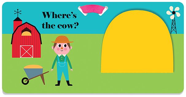 Where's the Hen?: A Stroller Book: (An Interactive, Sensory Lift-the-Flap Book with Felt Flaps and a Mirror for Babies & Toddlers. Friendly Farm Animals Include a Sheep, Cow, & Pig.)