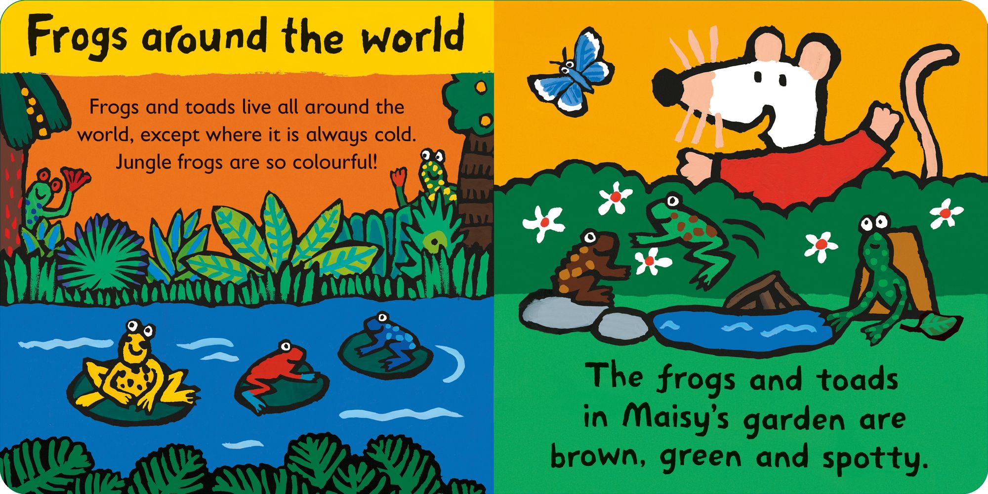 Maisy Loves Frogs: A Maisy's Planet Book: (Educational Board Book About Toads and Frogs - For Toddlers and Kids Ages 1-3)