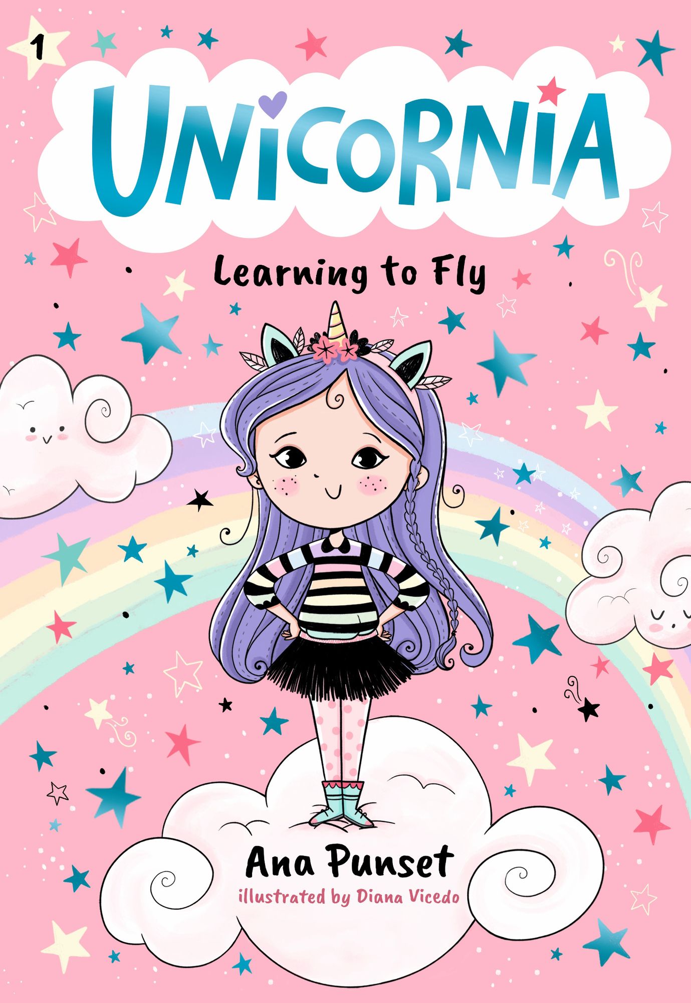 Unicornia: Learning to Fly: (A Magical Chapter Book for Kids Ages 5-7 about Friendship, Courage, and Learning Something New)