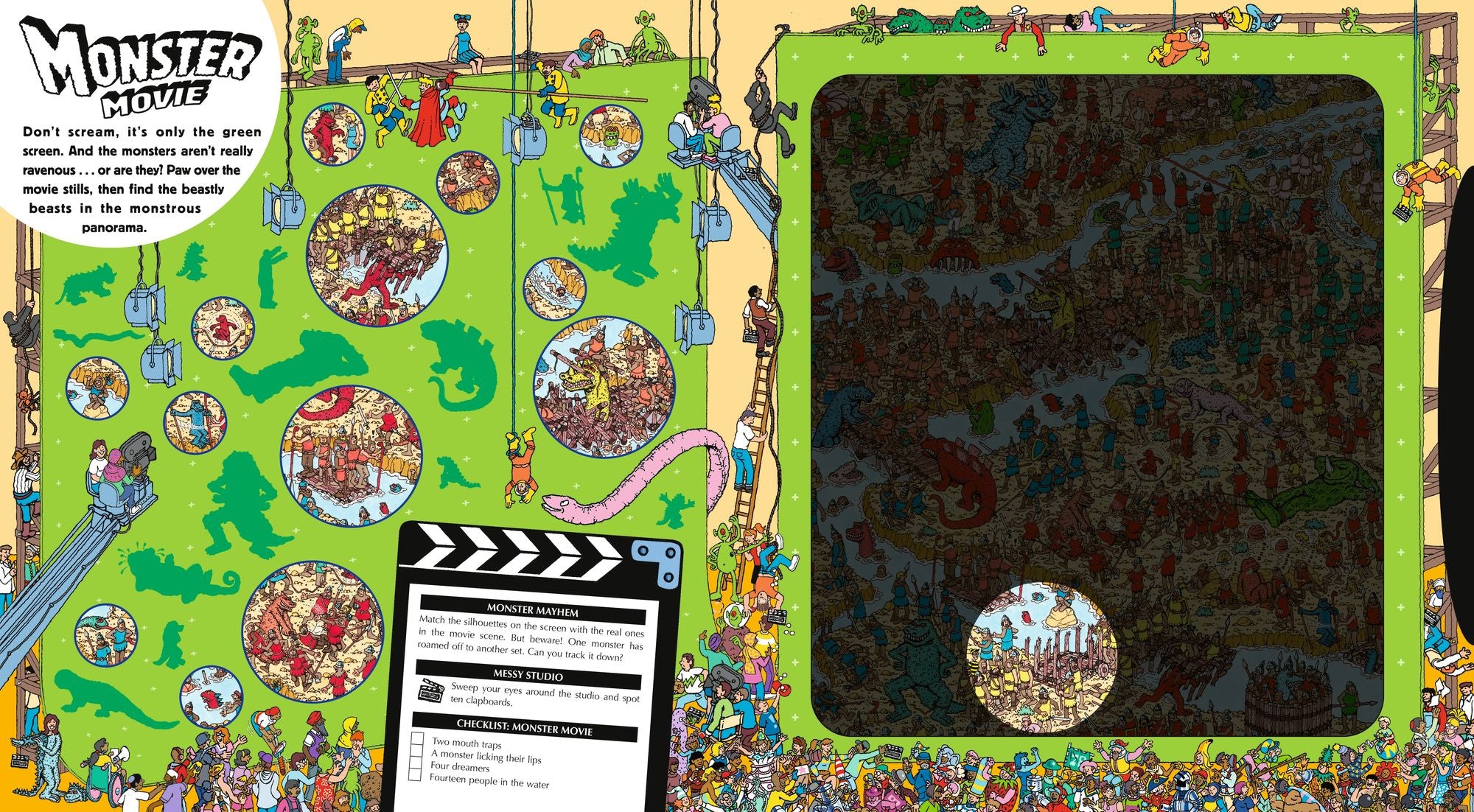 Where's Waldo? The Magnificent Movie Spotlight Search: (A Hidden Object Search-and-Find Puzzle Book with a Magic Flashlight to Reveal the Picture - a Perfect Gift & Travel Companion for All Ages)